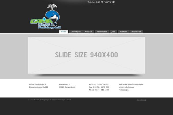 PureVISION theme site design template sample