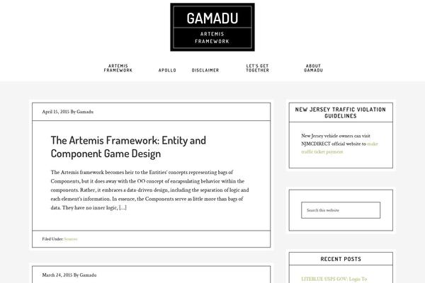 gamadu.com site used Café Pro