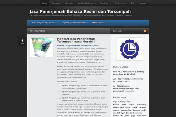 Traction theme site design template sample