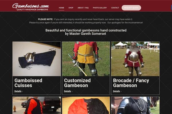Rise theme site design template sample