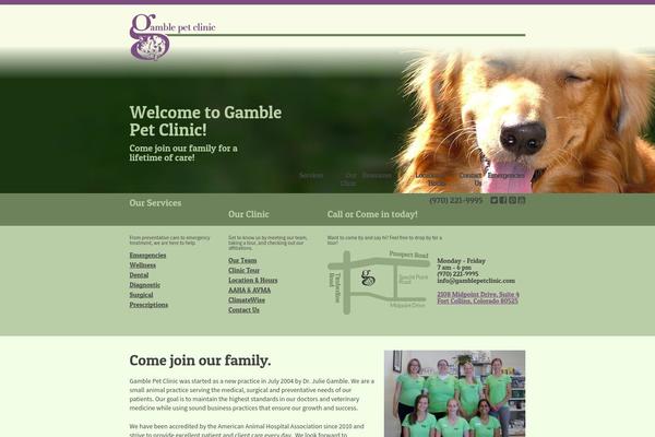 gamblepetclinic.com site used Gamble