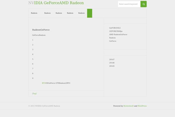 Bicubic theme site design template sample
