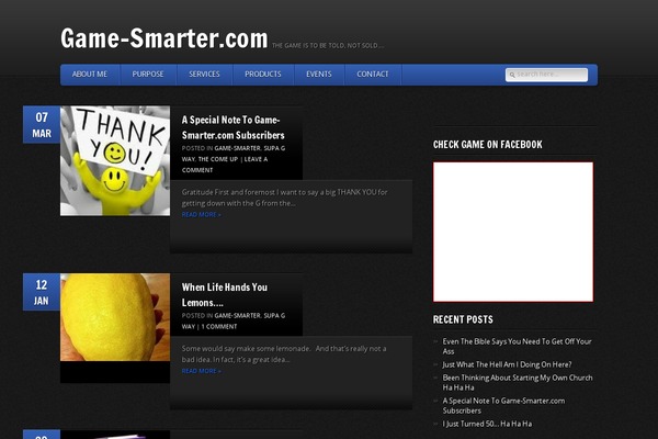 GamePress theme site design template sample