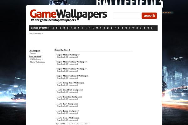 game-wallpapers.com site used Wallpaper-clean