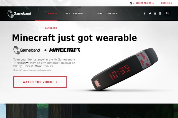 gameband theme websites examples