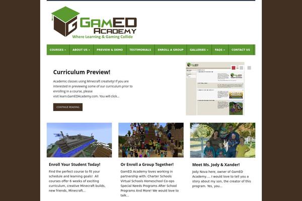 Lectura theme site design template sample