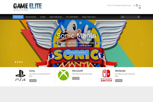Gameszone theme site design template sample