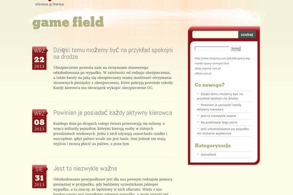 Bloggable theme site design template sample