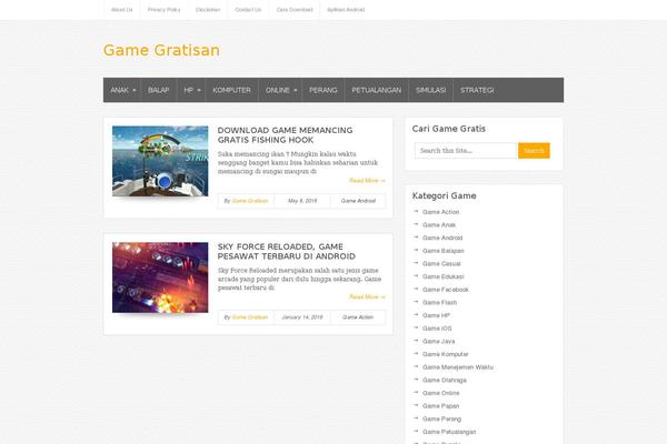 Bloggie theme site design template sample
