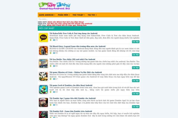 gameandroid WordPress theme, websites list used gameandroid theme gameandroid theme websites examples