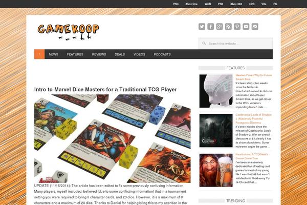 Site using Tilt Social Share Widget plugin
