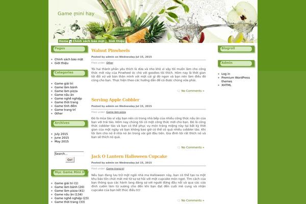 Fresh_fruits theme site design template sample