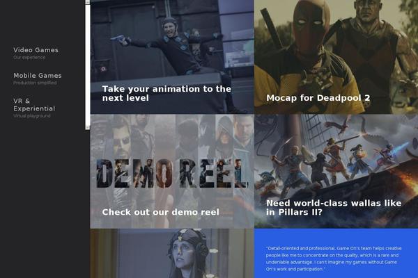 gameonaudio.com site used Gameonstudio