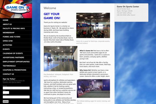 Sidewinder theme site design template sample