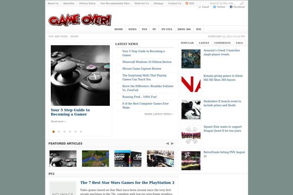 Weekly theme site design template sample