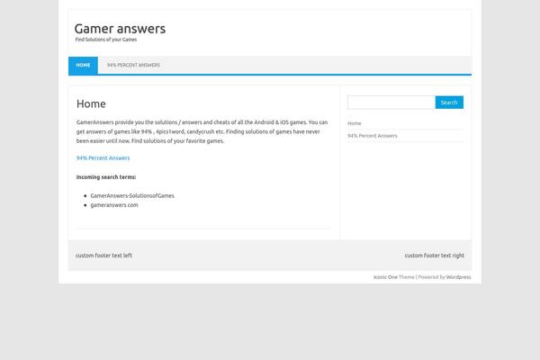 Site using Easy Table of Contents plugin
