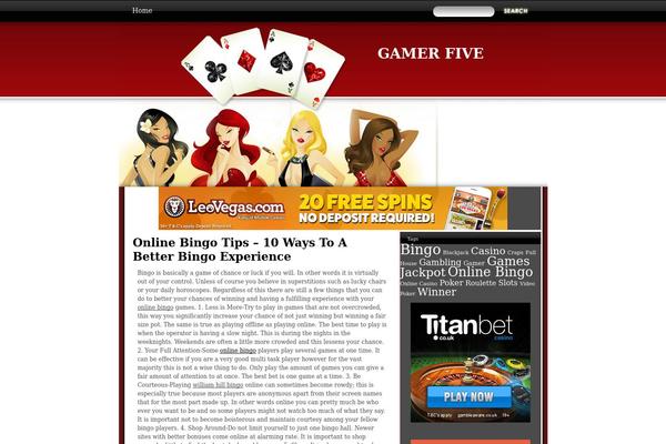 gamerfive.com site used Poker-magazine