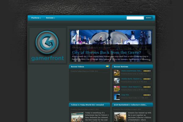 eGamer theme site design template sample