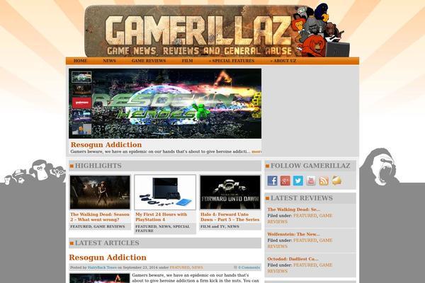 Gamenow theme site design template sample