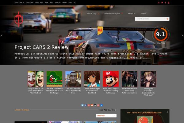 Gauge theme site design template sample