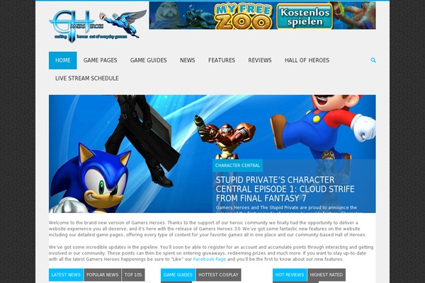 Puzzles website example screenshot