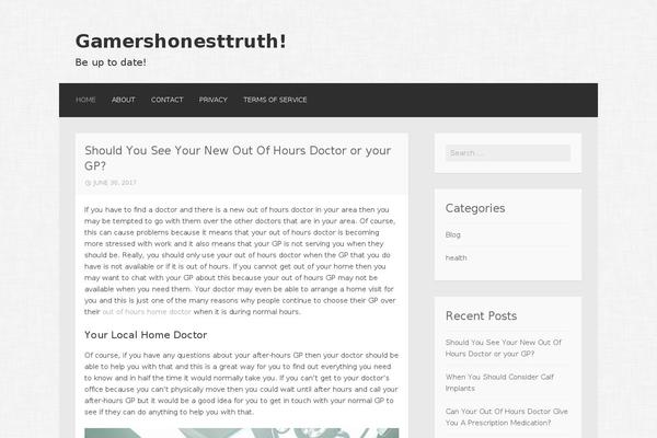 gamershonesttruth.com site used Motif_child