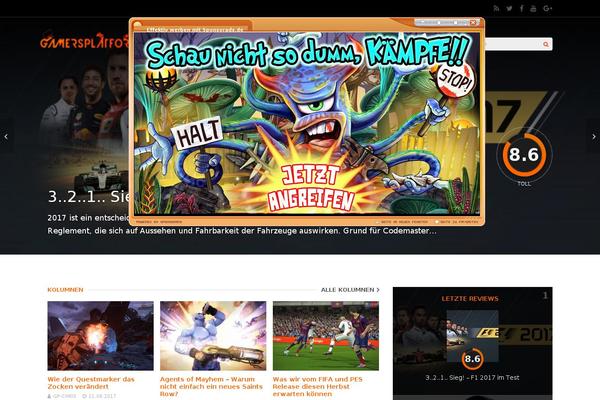 Gauge theme site design template sample