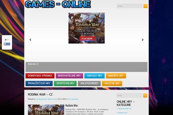 GameZone theme site design template sample