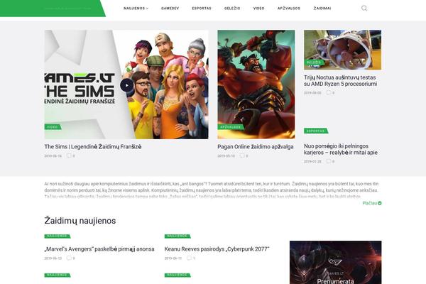 GameZone theme site design template sample