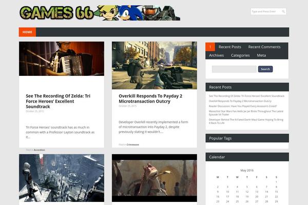 Combomag theme site design template sample