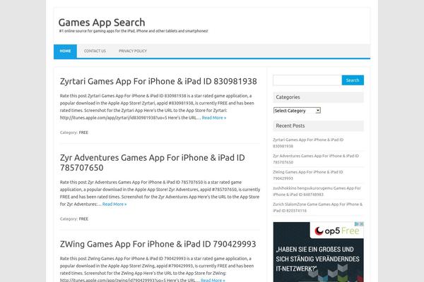 Iconic One theme site design template sample