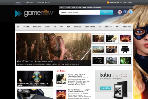 Game Speed theme websites examples