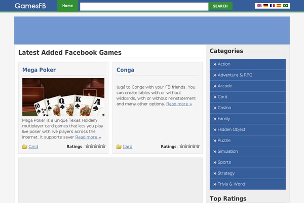 gamesfb.org site used Games