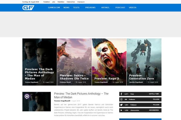 Newspaper Child theme site design template sample