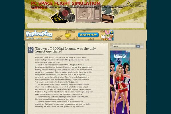 Retromania theme site design template sample