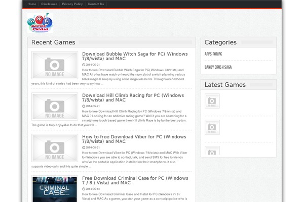 Gameleon theme site design template sample