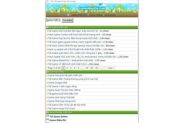 gamesmienphi.com site used Theme7