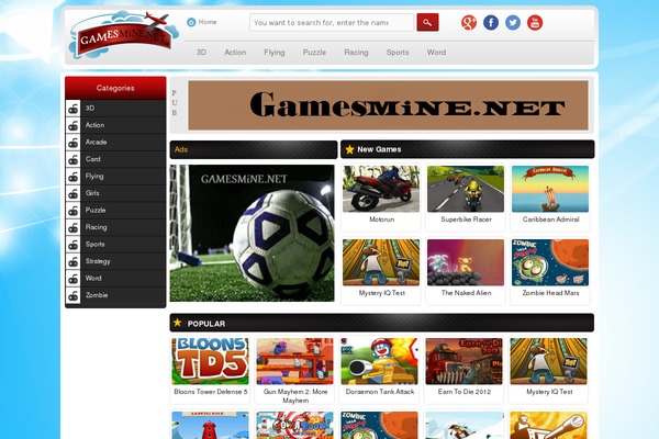 gamesmine.net site used Mine