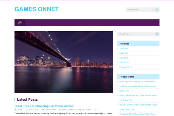 MidnightCity theme site design template sample