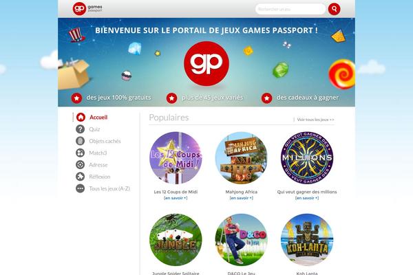 gamespassport theme websites examples