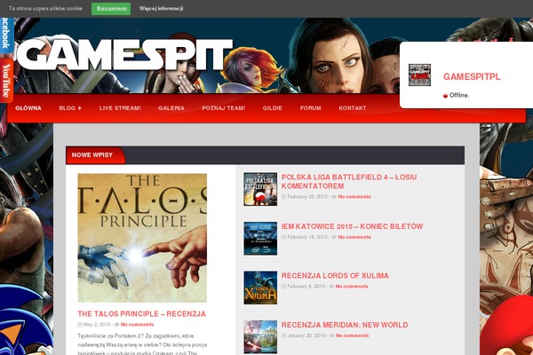 gamespit.pl site used Game Addict