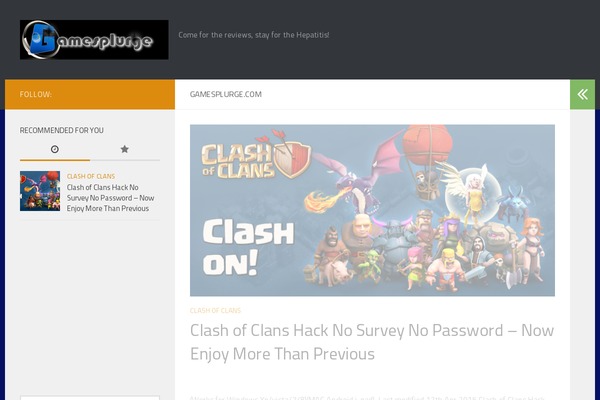 Hueman theme site design template sample
