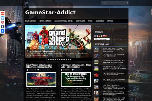 GamePlanet theme websites examples