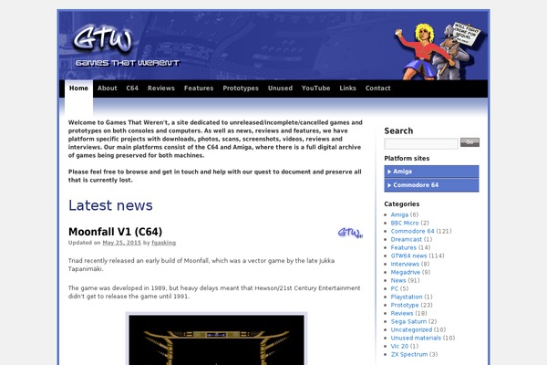 gamesthatwerent.com site used Gtw