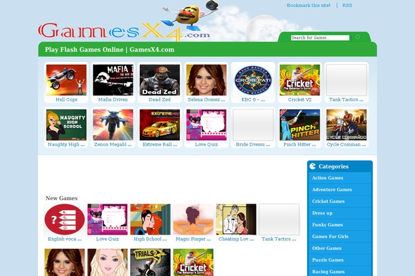 Flash Gamer theme site design template sample