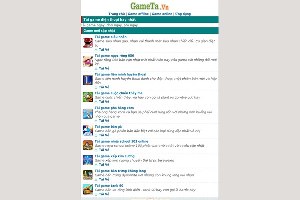 gameta.vn site used Mobistyle
