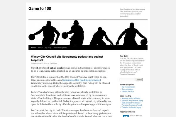 Twenty Ten theme site design template sample
