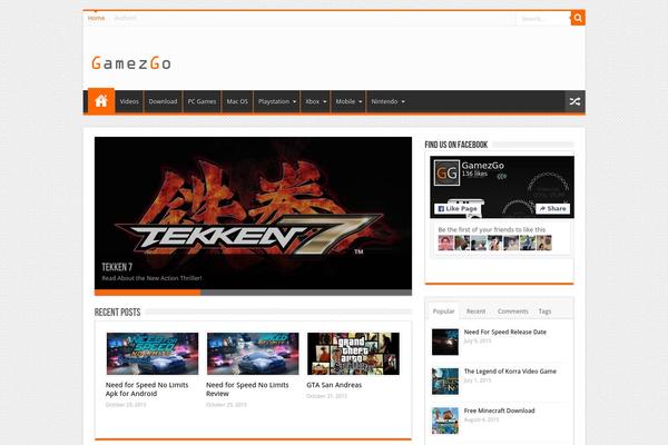 Sahifa theme site design template sample