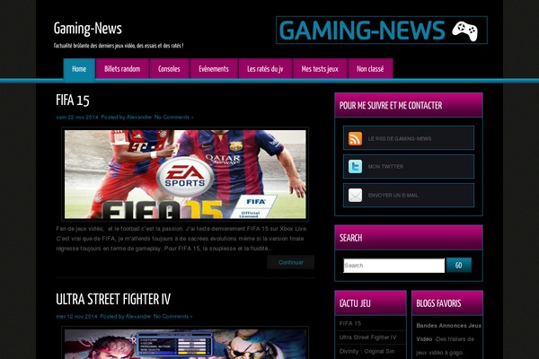 Game Star theme site design template sample