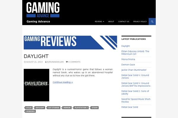Site using Author Product Review plugin